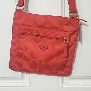 Orange COACH crossbody